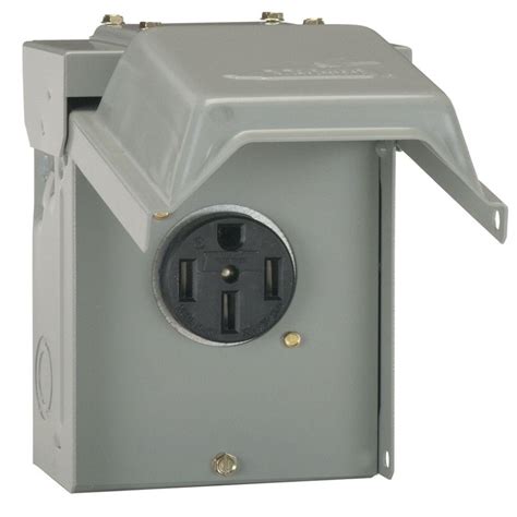 50 amp 240 metal building outlet boxes|need to ground 240v outlet box.